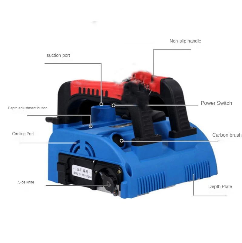 

Electric Hand-Held Planer Old Wall Refurbishment Dust-Free Scraping Aircraft Home Wall Skin Removal Planer