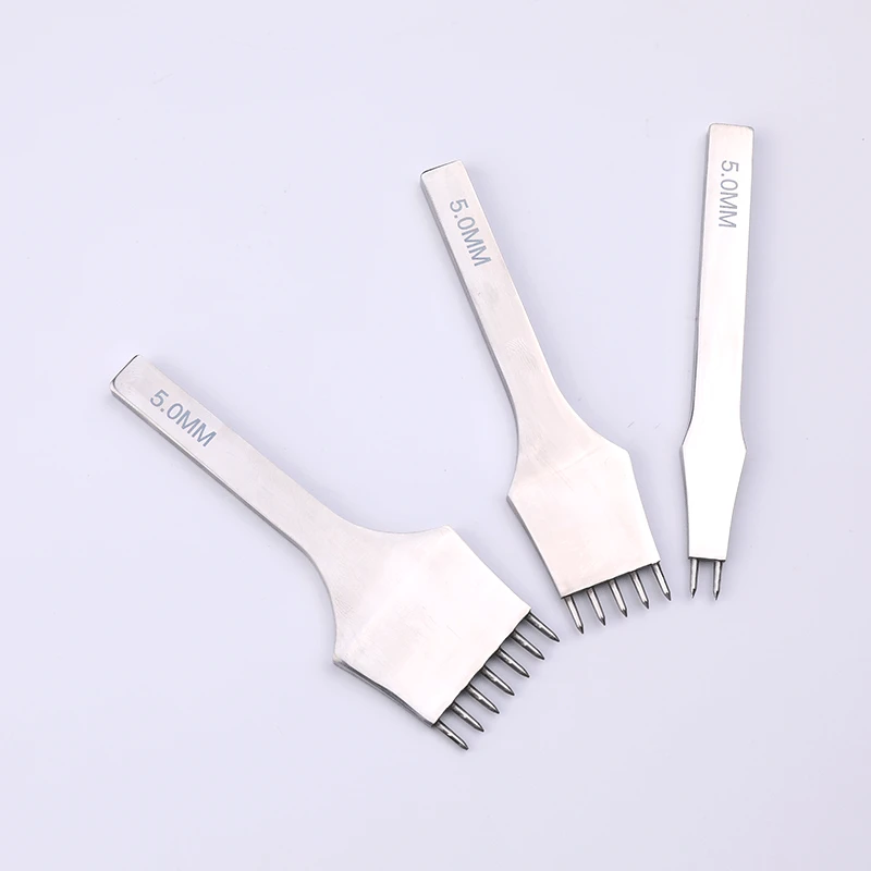 

Дырокол 4 мм/5 мм/6 мм, 2/5/7 зубцов для кожи