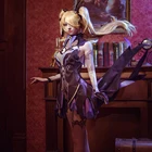 Женский костюм для косплея аниме Genshin Impact Fischl, фиолетовый Красивая форма костюм на Хэллоуин для вечеринки, на заказ