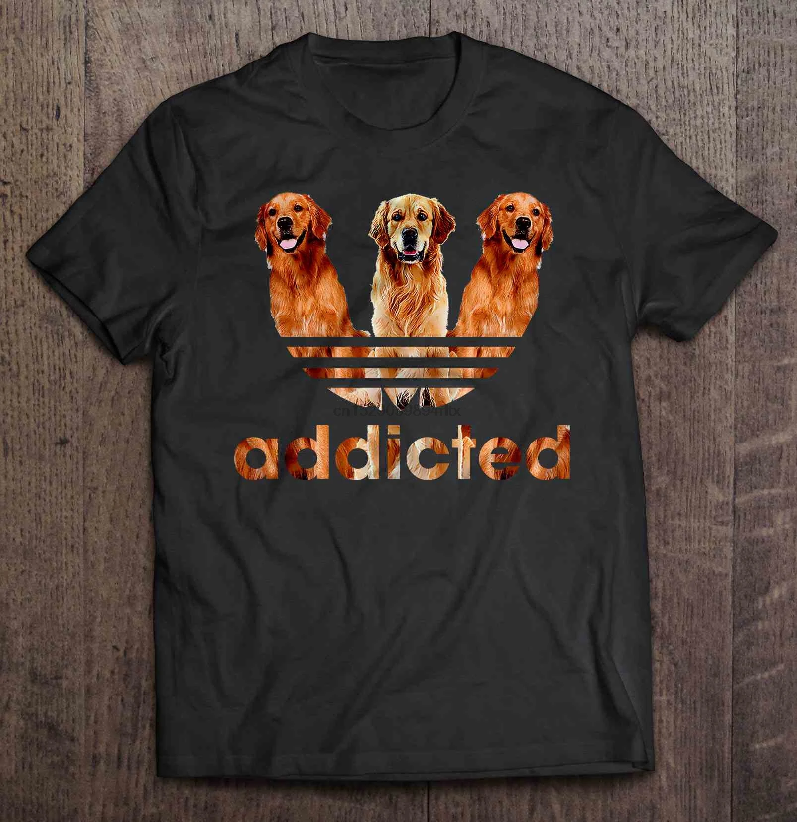 Мужская забавная футболка Addicted Best женская с золотым принтом повседневная