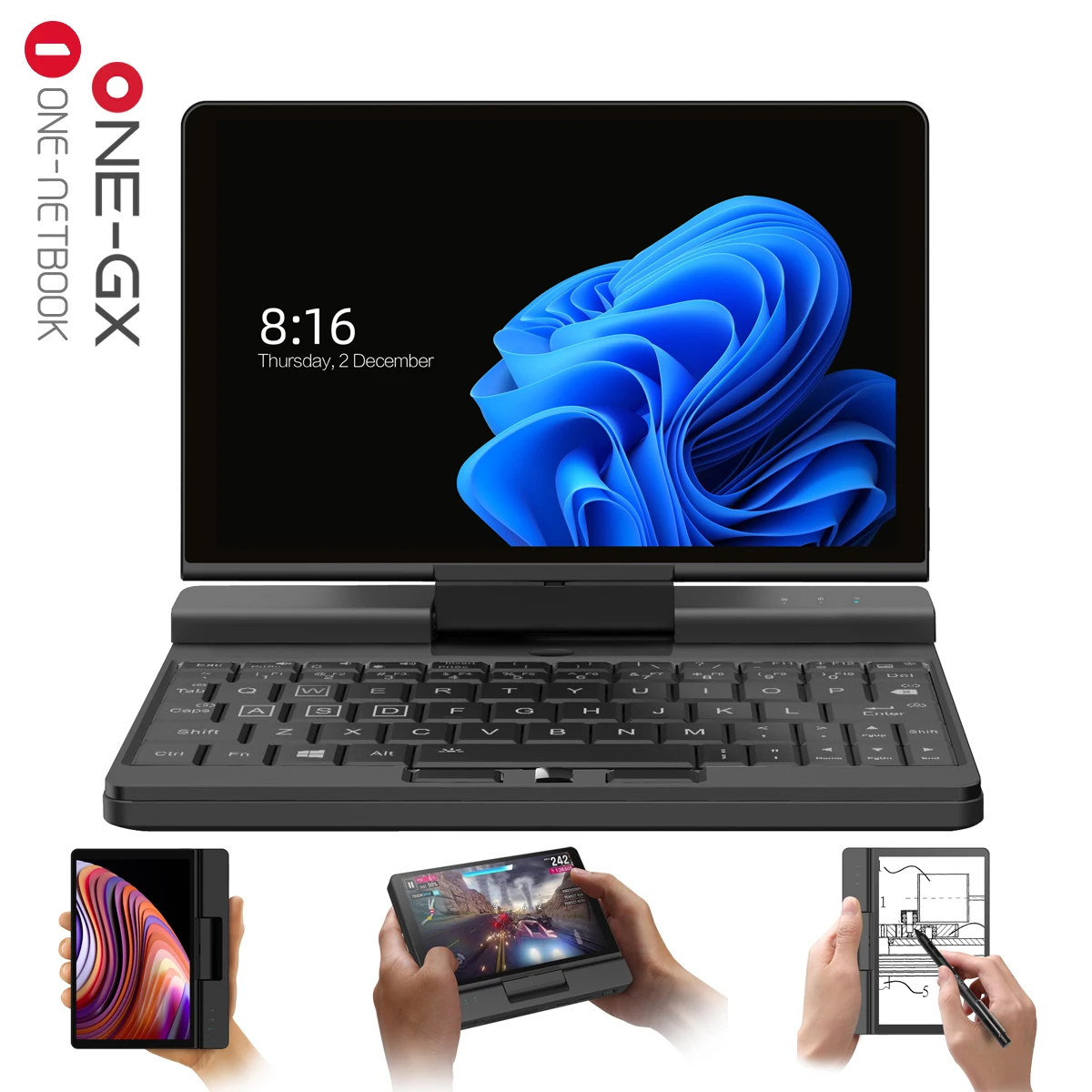 A1 Pro Inter 11th Core i5-1130G7 i7-1160G7 Windows 11 Engineering PC 7 дюймов IPS Pocket Native RS-232 Wi-fi6 BT5.0 Мини ноутбук |