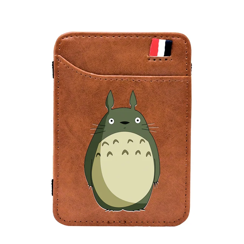 

Cute Totoro Pattern Digital Printing Leather Magic Wallets Fashion Men Women Card Holder Purse Glif