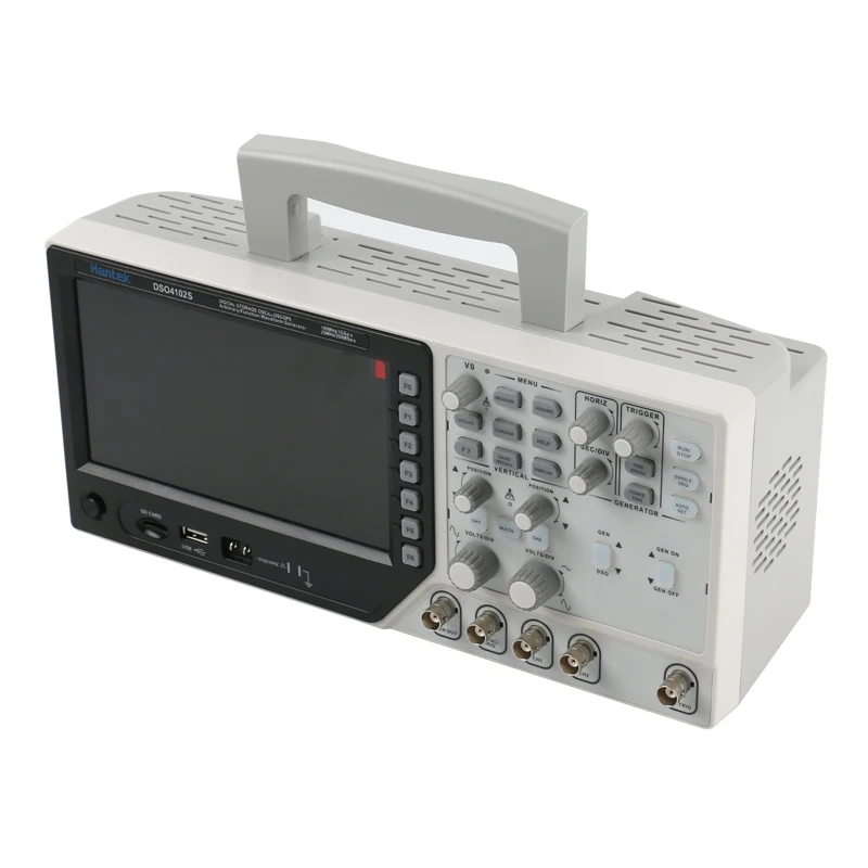 Hantek DSO4102S новейший цифровой осциллограф " 64 K TFT ЖК-экран 2 канала 100 м 1GSa/s осциллографы произвольной формы