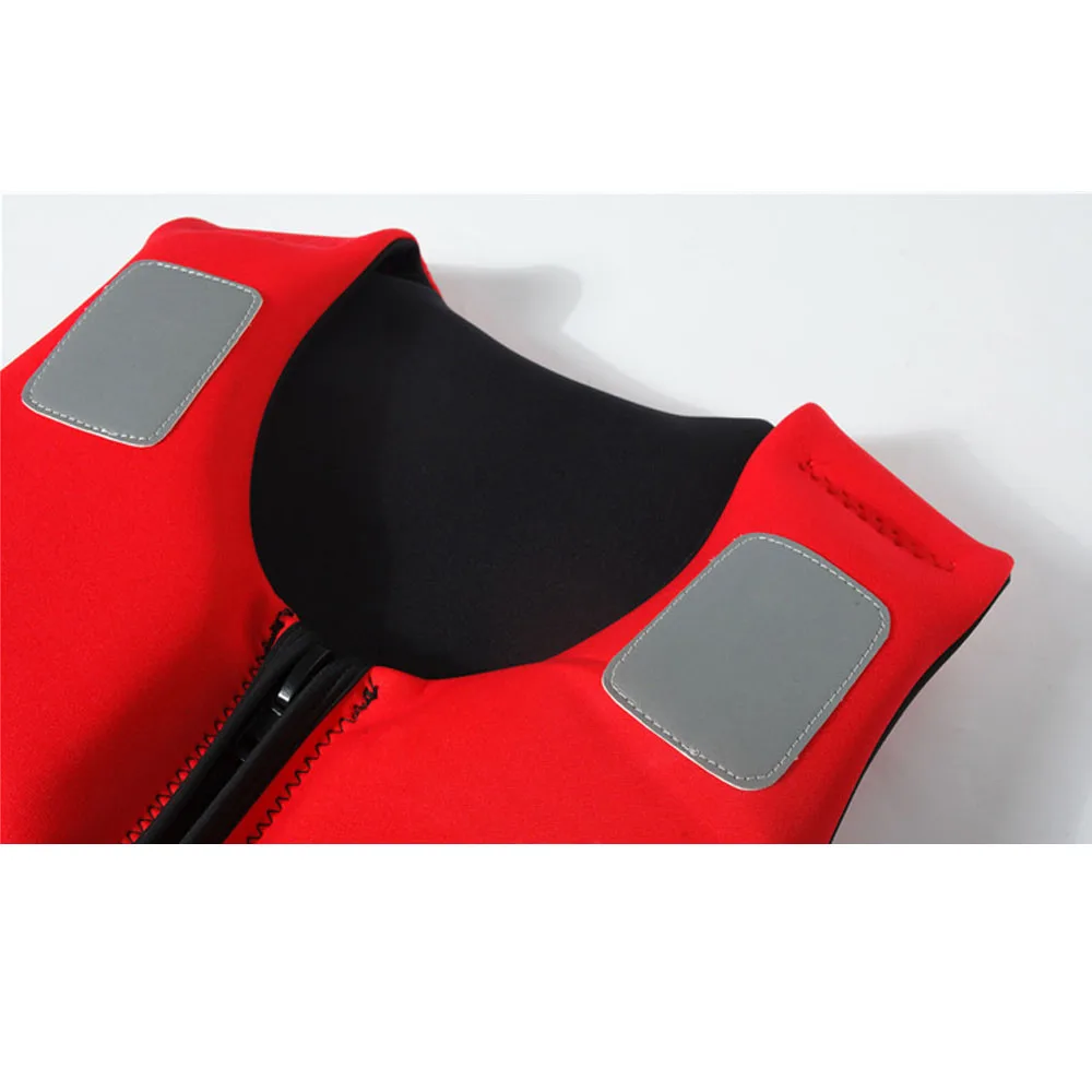 Женские и мужские неопреновый спасательный жилет Размеры S-3XL черный красный