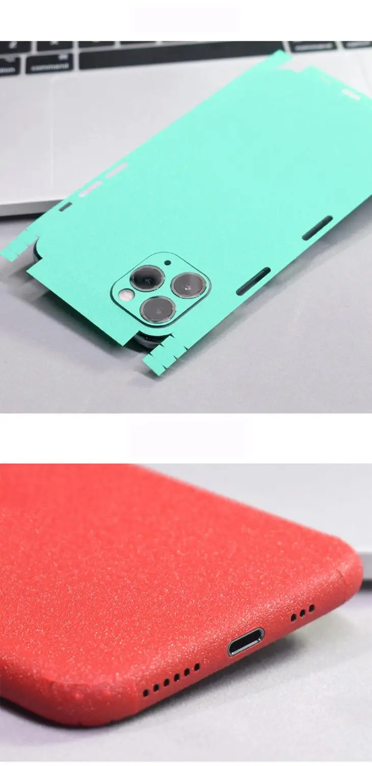 Ультратонкая роскошная наклейка на телефон для iPhone 11 Pro Max 11 Flash Point Matt PVC Stickers Back Screen Decorative on.