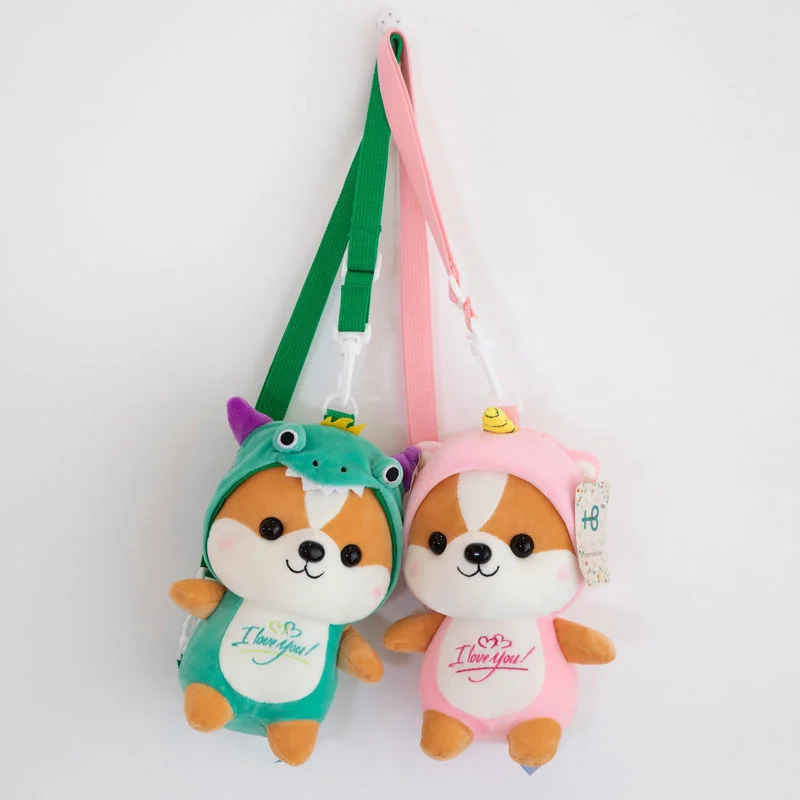 Шиба-ину плюшевый лось единорог динозавр Сиба-Плюшевый корги милый рюкзак