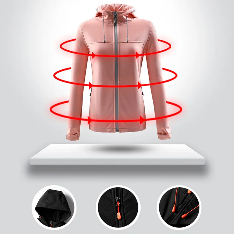 

Winter Women Hiking Jacket Trekking Travel Autumn Windbreaker Waterproof Windproof Breathable Outdoor Camping Coat