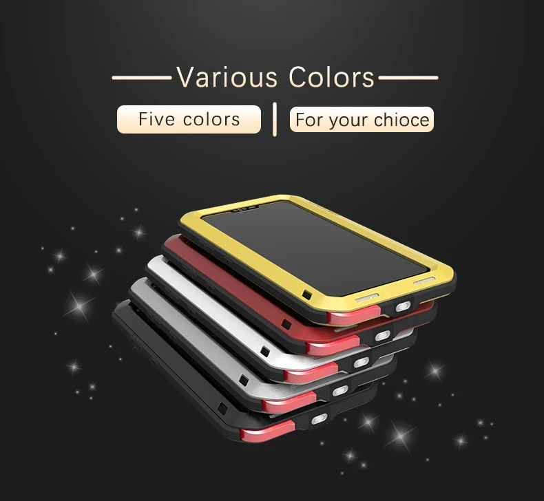 

Waterproof Shockproof Metal Case For LG V40 Luxury Aluminum Armor DustProof Swimming Silicone Cover