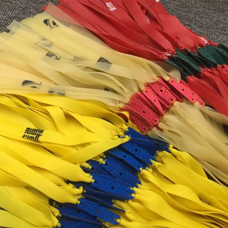 Рогатка 5 шт. плоская резиновая лента толщиной 0 55-0 8 мм 6 цветов катапульта из