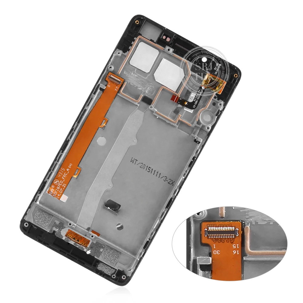 ЖК-дисплей 5 дюймов для Lenovo A6010 сенсорный экран с дигитайзером в сборе рамкой