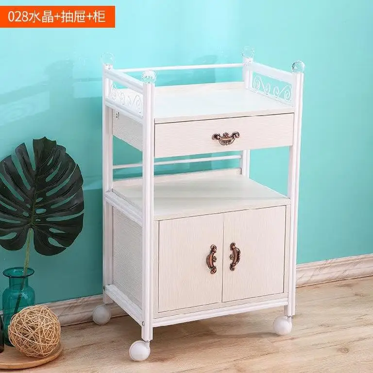 

Beauty Salon Trolley Racks European-style Load-bearing Apartment Type Hairdressing Salon Hairdressing Shop Drawer Type Organizer