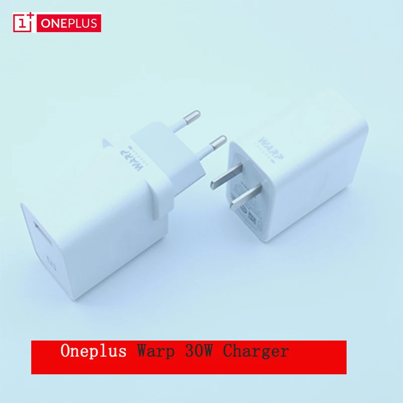 Оригинальный OnePlus Warp Charge 5V6A адаптер питания 30 Вт EU Charger US зарядный кабель Quick для 7 7T