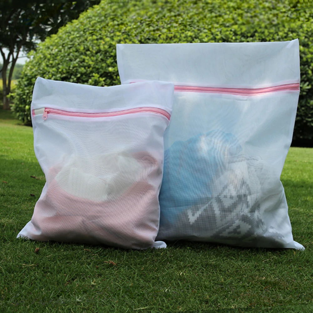 

3 Sizes Zippered Mesh Laundry Wash Bags For Delicates Lingerie Socks Underwear All Automatic Washing Machine Can Be Used