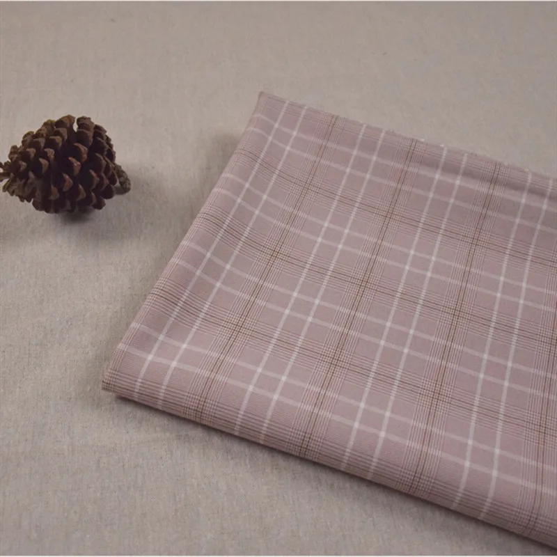 Полуметровая Высококачественная элегантная клетчатая эластичная ткань для