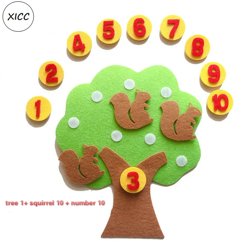 T N с рисунком яблоня и сделай сам ручной работы Материал пакет игрушки Войлок