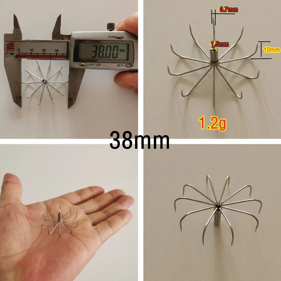 10 шт. 50 100 крючок для кальмара из нержавеющей стали большой зонт рыболовный 28 45 мм