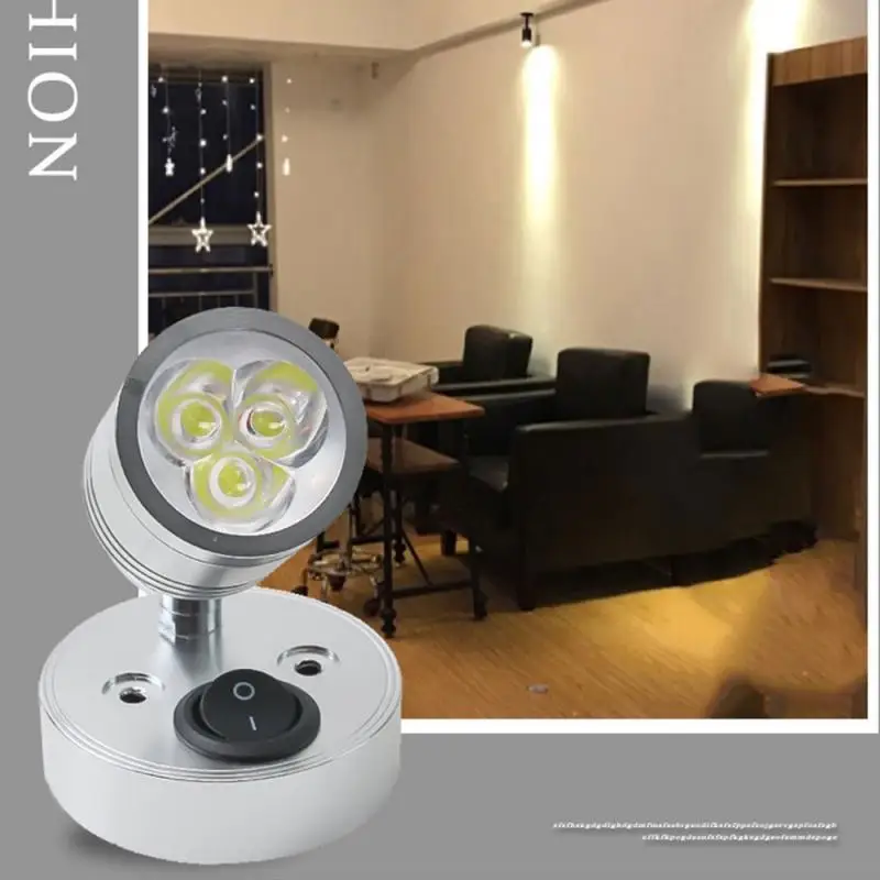 

LED Spotlights 12V LED Spot Reading Light Switch Camper Van Caravan Boat Motorhome Flexible