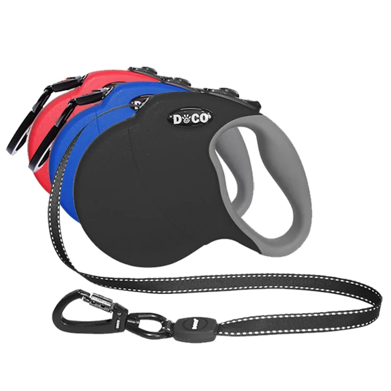 Выдвижной Поводок для собак на открытом воздухе прочные Светоотражающие поводки