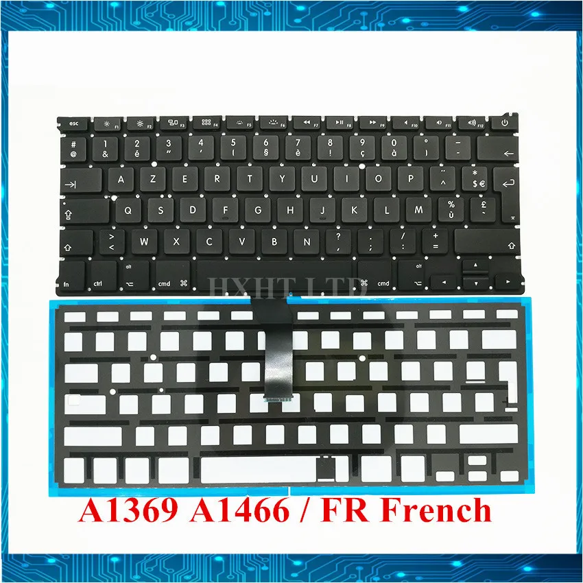 Новая A1369 A1466 FR Французская клавиатура для Apple Macbook Air 13 &quotA1369 Клавиатура ноутбука
