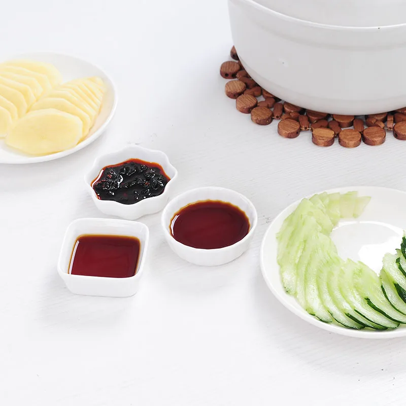 Творческий белый Керамика соуса японский Стиль приправа соус Уксус Кетчуп