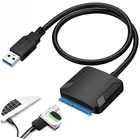Кабели SATA USB 3,0, переходник папа в 2,5 дюйма для жесткого диска, SSD-накопителя, проводной адаптер, Конвертируемые Кабели USB 3,5, жесткий диск