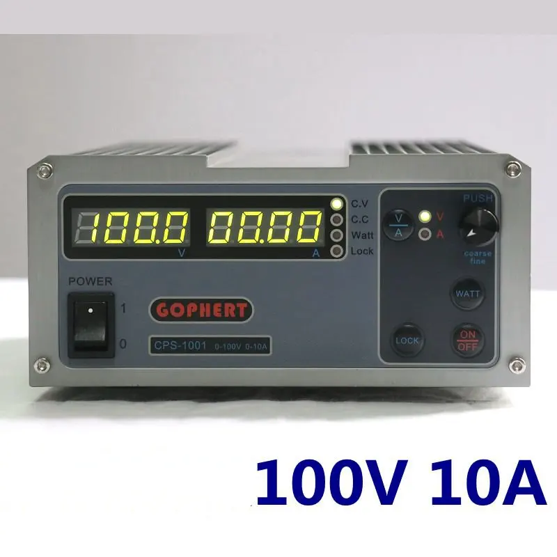 

Steady Gophert DC switching power supply CPS-1001 output 100v10a adjustable DC power lock four-digit display