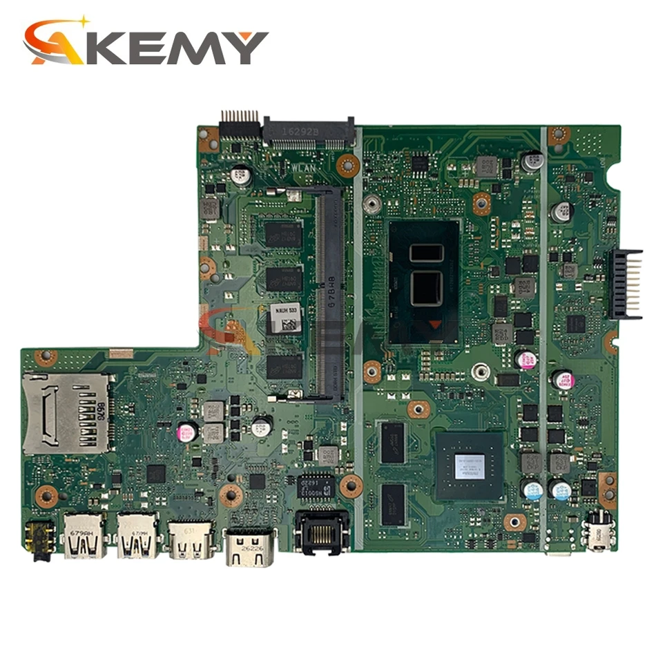Akemy X541UV Материнская плата для ноутбука ASUS VivoBook A541UV X541U оригинальная основная плата 4 ГБ ОЗУ, I7-7500U GT920M (интерфейс Pin)