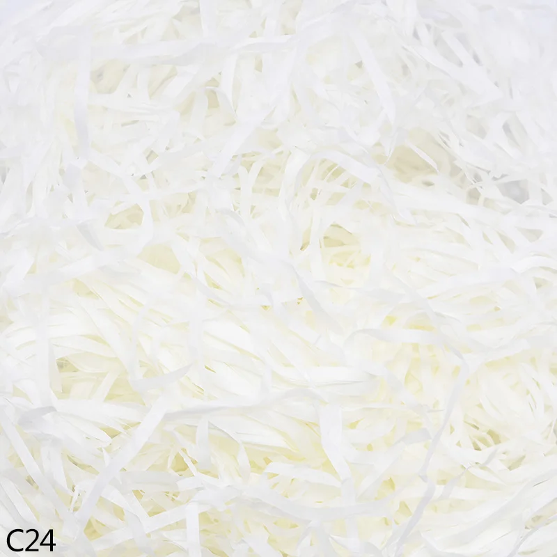 C24 50/100 г бумажная рафия измельченный DIY Подарочная коробка наполнение Crinkle бумага конфетти Свадебная подарочная коробка Заполненные украшения 8 - Цвет: C24