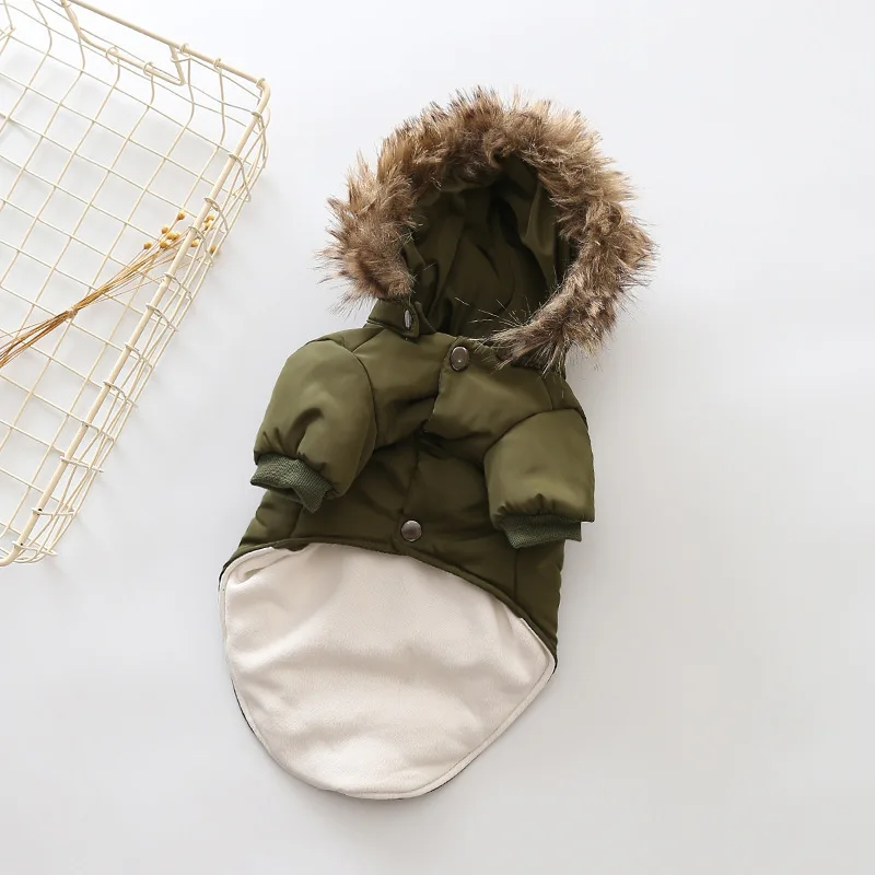 Зимняя куртка для собак одежда домашних животных ветрозащитная пуховое пальто