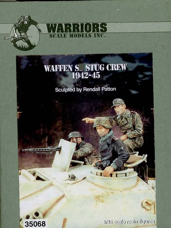 1/35 WWII Немецкий Ваффен Stug Crew 1942 45 (3 фигурки/набор без бака) коробка упаковка воинов