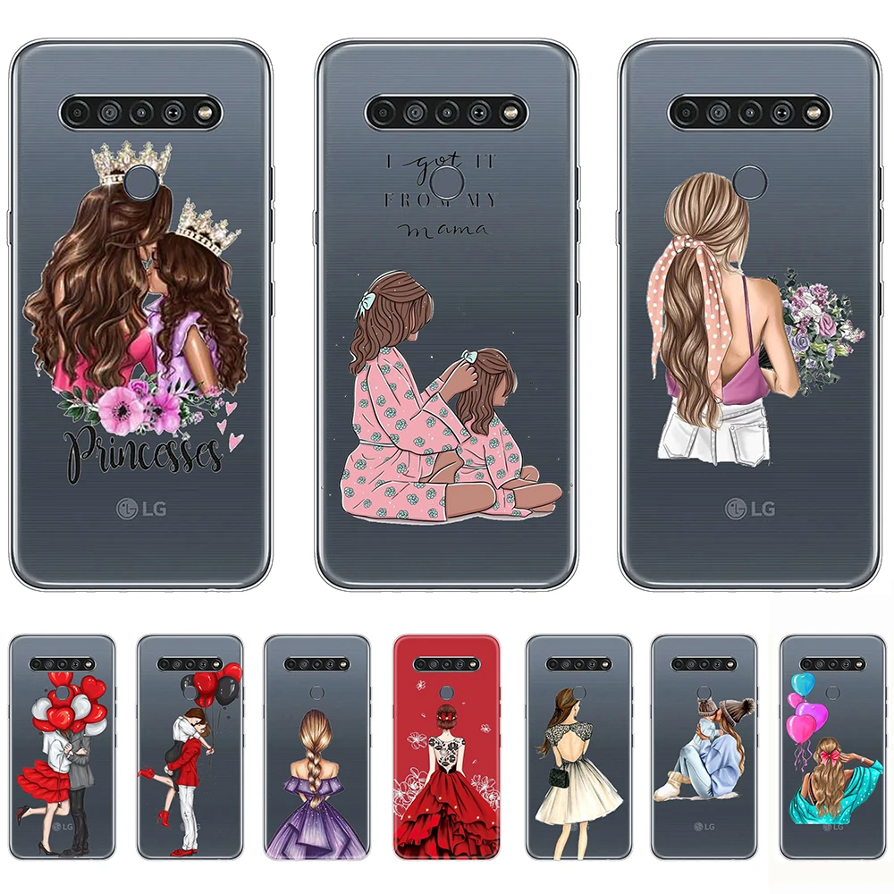 

Soft Case for LG K61 Silicon Fashion Women's Luxury Cute Shell Case Tpu Non-slip Soft Bumper Ultra-thin Flexible Full protection