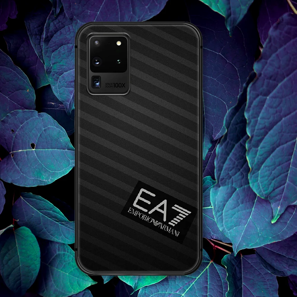 

Giorgioe Italian Luxury Brand Phone Case For Samsung Galaxy Note S 8 9 10 20 Plus E Lite Uitra black Cover 3D Funda Pretty Shell