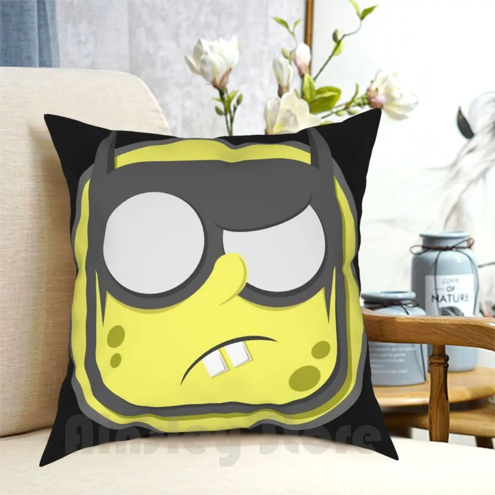 

Чехол-Подушка с принтом домашняя мягкая диванная подушка злые забавные зубы летучая мышь герой Супер герой