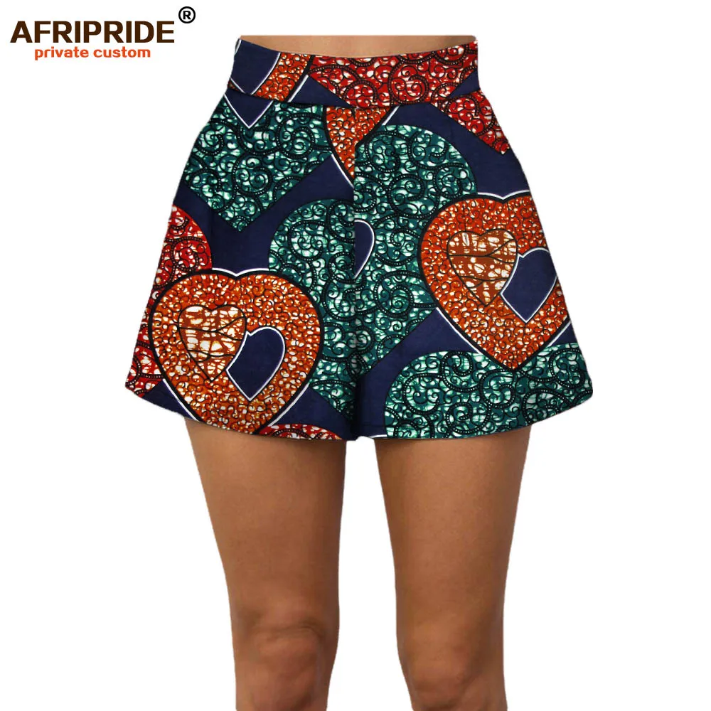328J Летние женские пляжные шорты AFRIPRIDE индивидуальные повседневные короткие штаны хлопок батик принт Африканский A722108 - Цвет: 328J