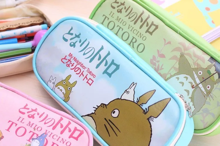 Аниме милый мультфильм ручка Тоторо сумка Корейский Творческий канцелярские принадлежности Школьные принадлежности lapices большой емкости школьный пенал Чехол для девочек