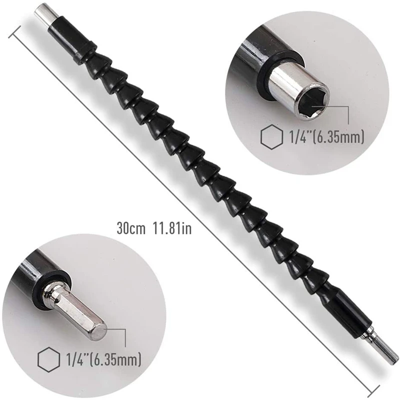 4 шт. набор удлинителей для дрели 2 гибких гнезда | Инструменты