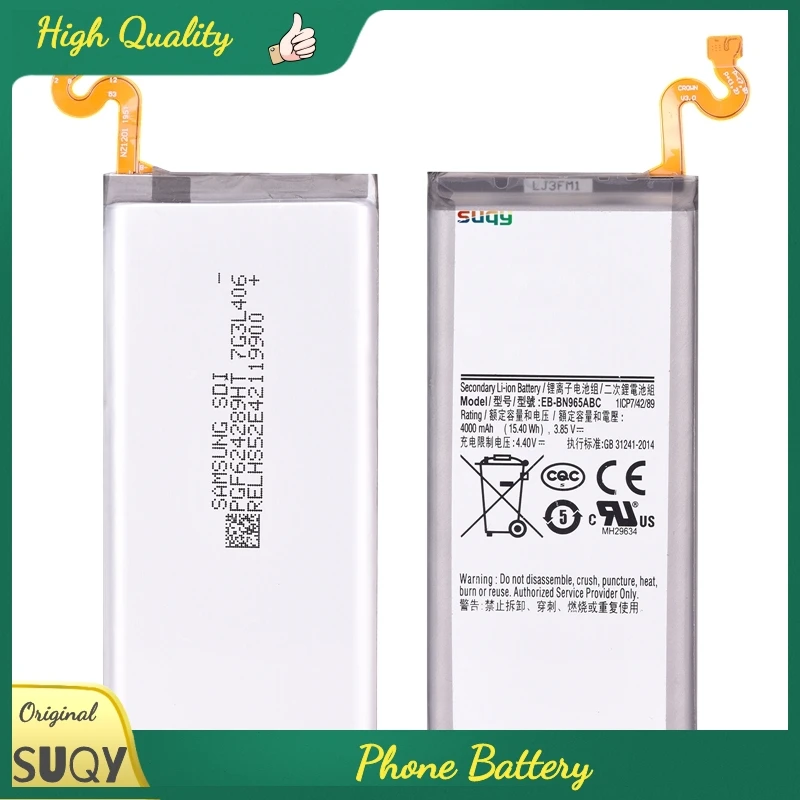 

Сменный аккумулятор для Samsung Galaxy Note 9 SM-N9600 N960F 4000mAh EB-BN965ABC Bateria для Galaxy Note9 N960U N960N/W