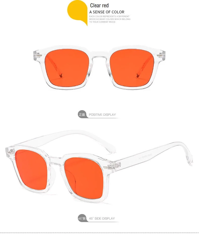 

Vintage Square Sunglasses For Men Driving Sun Glasses 2021 Women Shades Colorful Original Brand Designer Oculos De Sol Uv 400