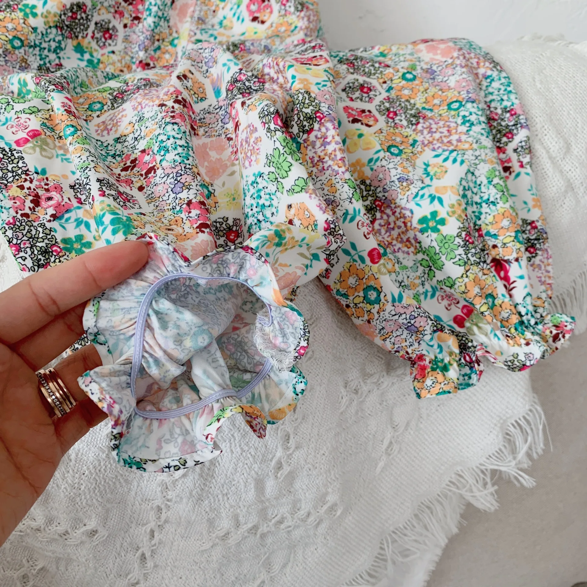 

Girls Suspenders Jumpsuit 2021 Summer New Style, Fashion Floral Baby Girl Romper, Beach Wear