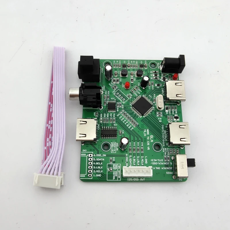 Фото Коаксиальный преобразователь Lusya HDMI/MHL в двухрежимный разъем аудио I2S/DSD/оптоволоконный T0731 HDMI в I2S/IIS №3