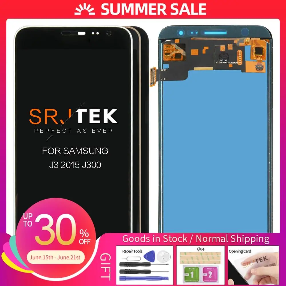 Оригинальный Для SAMSUNG Galaxy J3 2015 J300 ЖК дисплей сенсорный экран дигитайзер Замена
