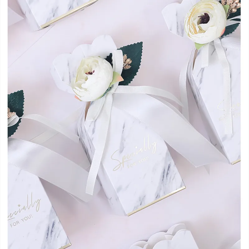 10 шт./лот Новые Романтические белые мраморные линии шоколад конфеты медовые