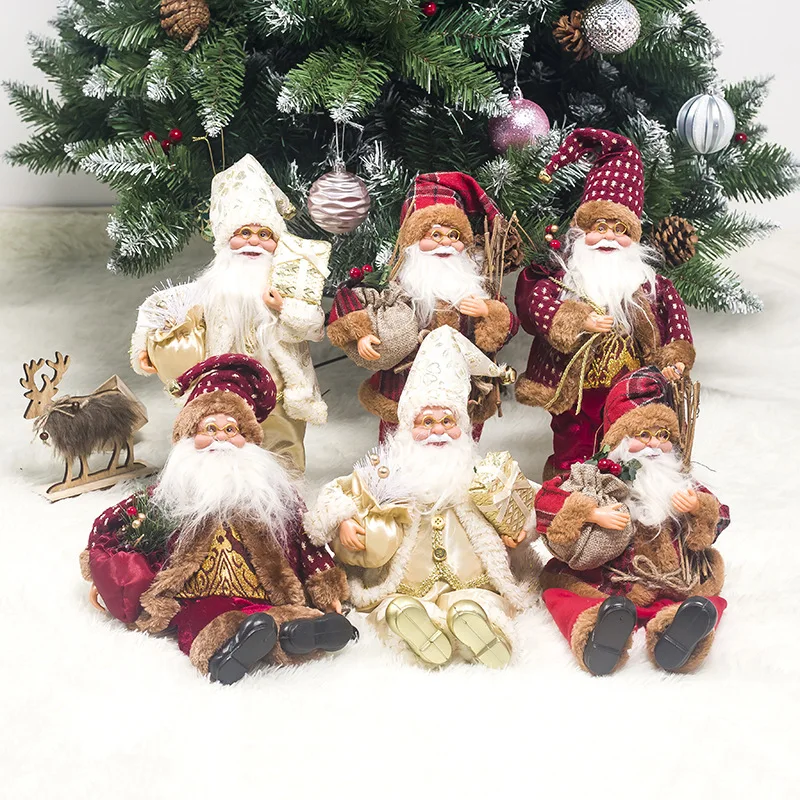 

Christmas Doll Gifts for Kids Christmas Tree Accessories Xmas Doll Santa Claus Ornaments Navidad Decoraciones Para El Hogar