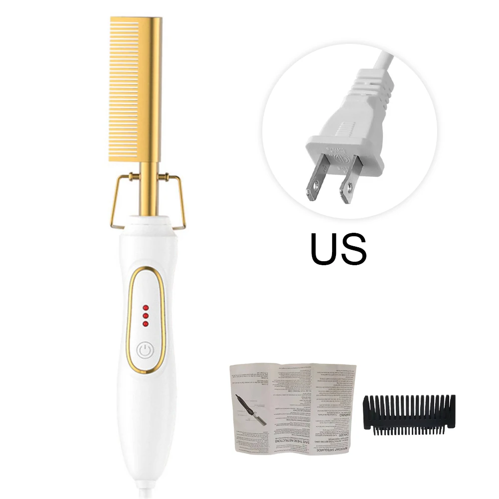 

Electric For Travel Anti Scalding Wet Dry Hair Straightener Heating Comb Gift Heating fast Portable Gift Hair Straightening