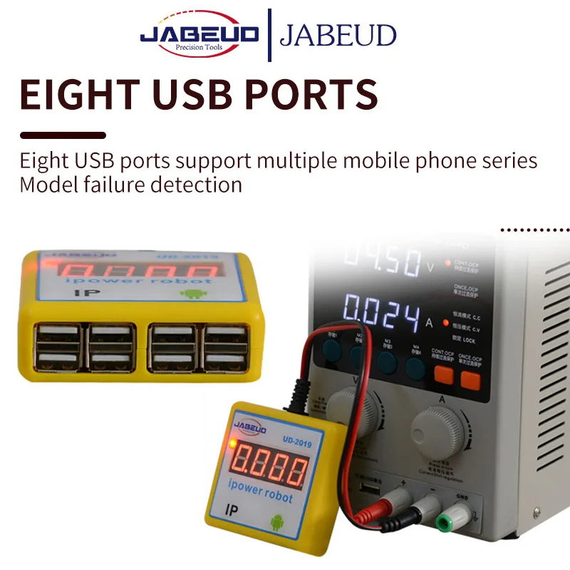 jabeud 2019 iboot dc power supply test cable for apple android phone repair wire usb port for iphone huawei oppo detection tool free global shipping