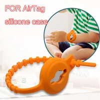 for apple airtag soft silicone case children strap watch bands for air tags bike mount accessories anti lost protection cover