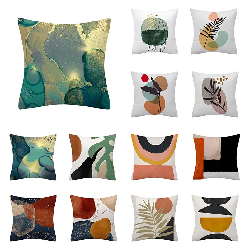 

Abstract Pattern Cushion Cover 45X45 Color Pillowcase Living Room Decorative Print Pillow Covers Sofa Cushions Nordic Home Decor