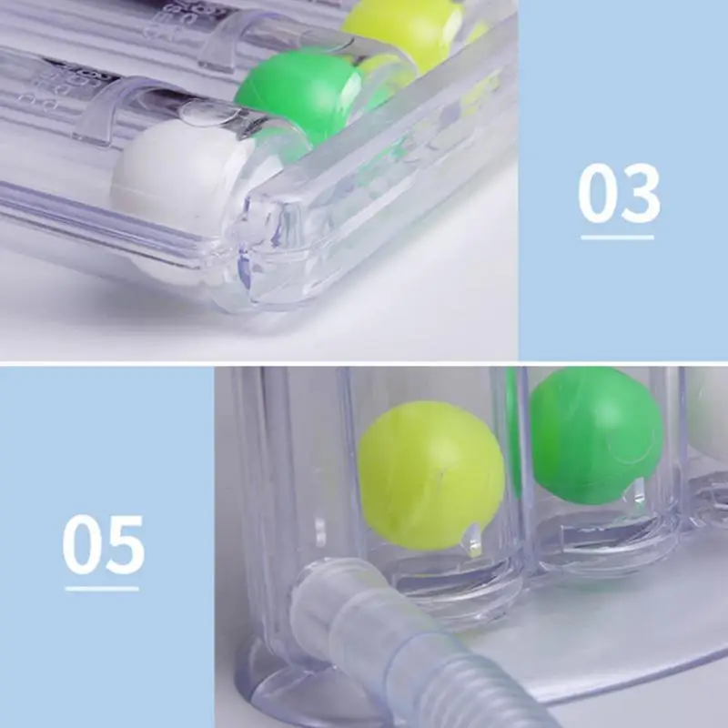 Новый костюм из трех шар аппарат жизненно Ёмкость дыхание тренер спирометр