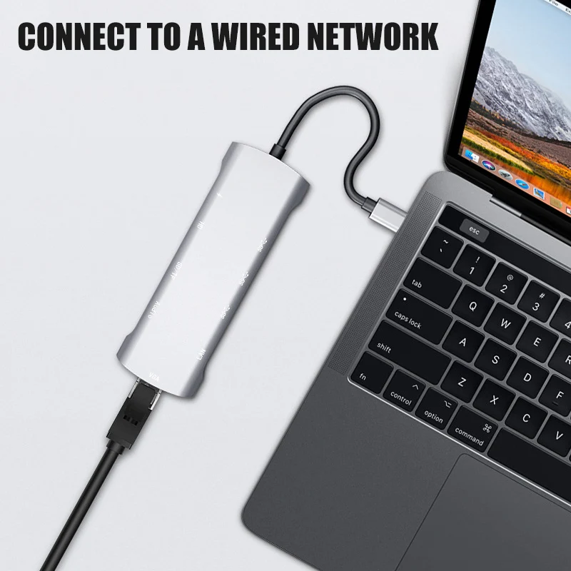 Адаптер 10 в 1 Type C-HDMI VGA | Электроника