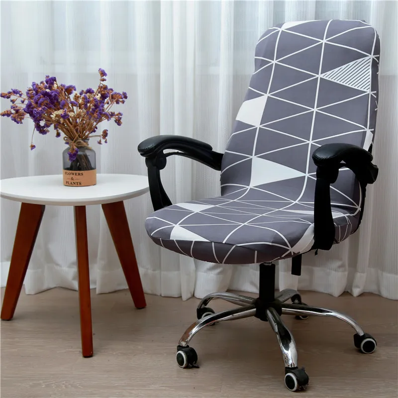 New Pattern Elastic Office Arm Chair Cover Quality S M L Spandex Executive Chair Cover 1pcs Soft Home Computer Chair Covers